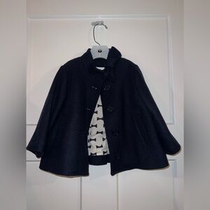 Kate Spade Navy Wool Pea Coat for Toddlers